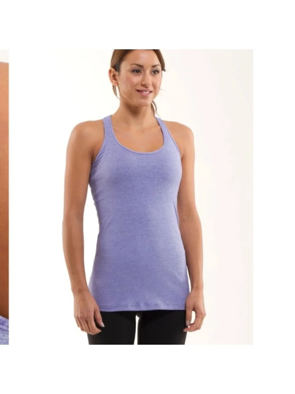Lululemon Cool Razorback tank Heathered purple reversible